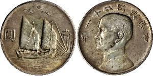 1 Dollar Chine Argent 
