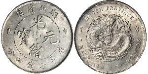 1 Dollar Chine Argent 