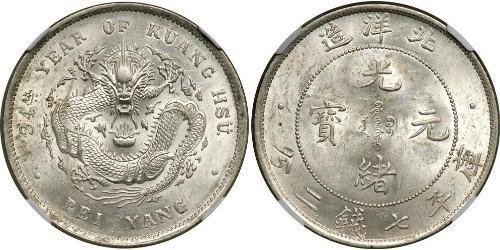 1 Dollar Chine Argent 