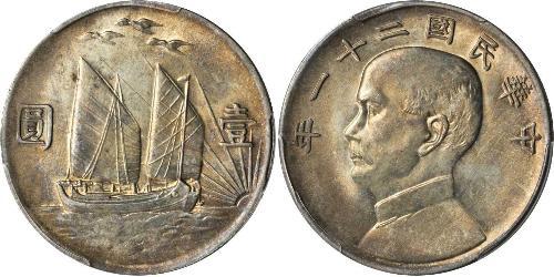 1 Dollar Chine Argent 