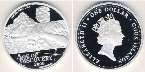 1 Dollar Cook Islands (1965 - ) Argent 