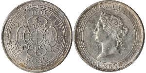 1 Dollar Hong Kong Argent Édouard VII (1841-1910)