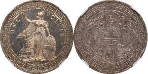 1 Dollar Hong Kong / Empire britannique (1497 - 1949) Argent 