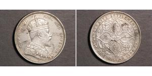 1 Dollar Établissements des détroits (1826 - 1946) Argent Édouard VII (1841-1910)