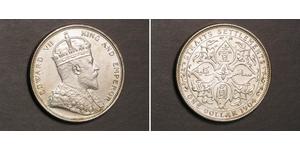 1 Dollar Établissements des détroits (1826 - 1946) Argent Édouard VII (1841-1910)