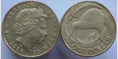 1 Dollar Nouvelle-Zélande Bronze/Aluminium 