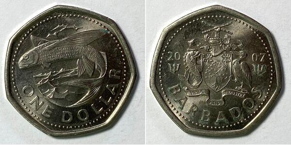 1 Dollar Barbados Copper/Nickel 