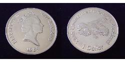 1 Dollar New Zealand Copper/Nickel Elizabeth II (1926-2022)