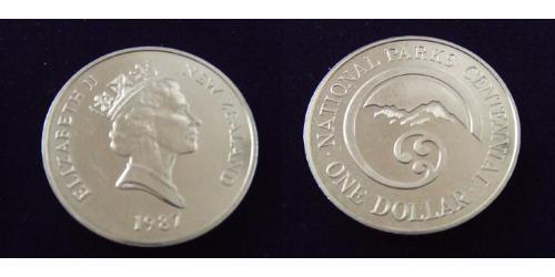 1 Dollar New Zealand Copper/Nickel Elizabeth II (1926-2022)
