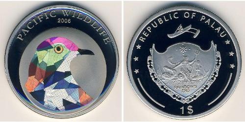 1 Dollar Palau (1994 - ) Copper/Nickel 