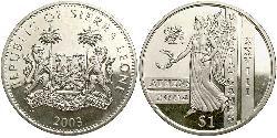 1 Dollar Sierra Leone (1961 - ) Copper/Nickel 