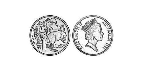 1 Dollar Australie (1939 - ) Cuivre/Aluminium/Nickel Elizabeth II (1926-2022)