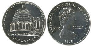 1 Dollar Nouvelle-Zélande Cuivre/Nickel Elizabeth II (1926-2022)