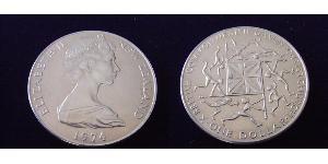 1 Dollar Nouvelle-Zélande Cuivre/Nickel Elizabeth II (1926-2022)