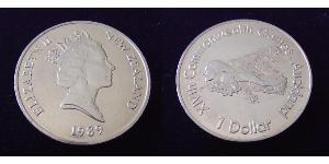 1 Dollar Nouvelle-Zélande Cuivre/Nickel Elizabeth II (1926-2022)