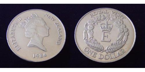 1 Dollar Nouvelle-Zélande Cuivre/Nickel Elizabeth II (1926-2022)