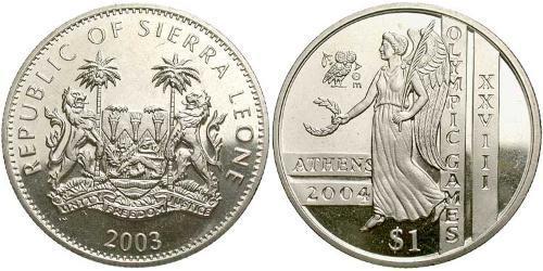 1 Dollar Sierra Leone (1961 - ) Cuivre/Nickel 