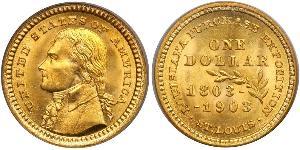 1 Dollar USA (1776 - ) Gold Thomas Jefferson (1743-1826)