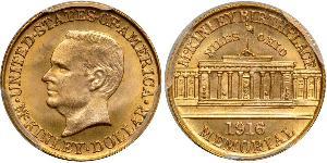 1 Dollar USA (1776 - ) Gold William McKinley, Jr. (1843 - 1901)