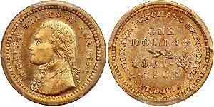 1 Dollar USA (1776 - ) Gold Thomas Jefferson (1743-1826)