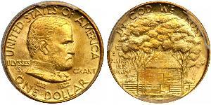 1 Dollar USA (1776 - ) Gold Ulysses S. Grant (1822-1885)