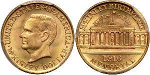 1 Dollar Vereinigten Staaten von Amerika (1776 - ) Gold William McKinley, Jr. (1843 - 1901)