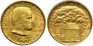 1 Dollar Vereinigten Staaten von Amerika (1776 - ) Gold Ulysses S. Grant (1822-1885)