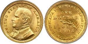 1 Dollar Vereinigten Staaten von Amerika (1776 - ) Gold William McKinley, Jr. (1843 - 1901)