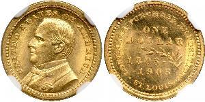 1 Dollar Vereinigten Staaten von Amerika (1776 - ) Gold William McKinley, Jr. (1843 - 1901)