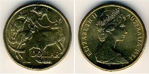 1 Dollar Australien (1939 - ) Kupfer/Aluminium/Nickel Elizabeth II (1926-2022)