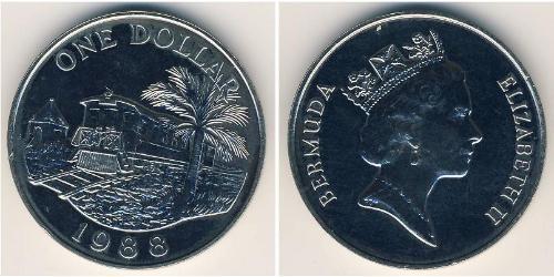 1 Dollar Bermuda Kupfer/Nickel Elizabeth II (1926-2022)