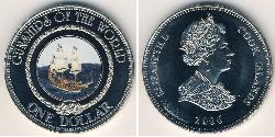 1 Dollar Cookinseln Kupfer/Nickel Elizabeth II (1926-2022)