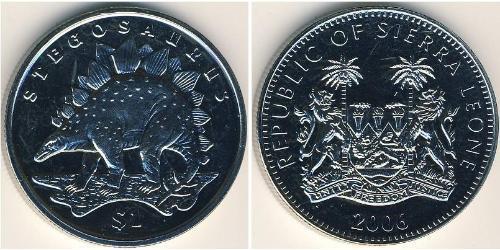 1 Dollar Sierra Leone (1961 - ) Kupfer/Nickel 