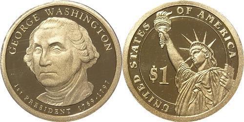 1 Dollar Vereinigten Staaten von Amerika (1776 - ) Kupfer/Zink George Washington