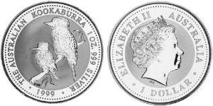 1 Dollar Australien (1939 - ) Silber Elizabeth II (1926-2022)