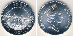 1 Dollar Bermuda Silber Elizabeth II (1926-2022)