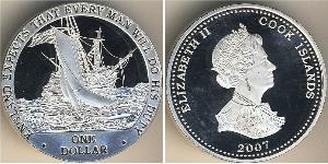 1 Dollar Cook Islands (1965 - ) Silber 