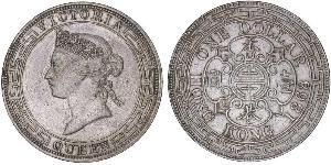 1 Dollar Hongkong Silber Eduard VII (1841-1910)