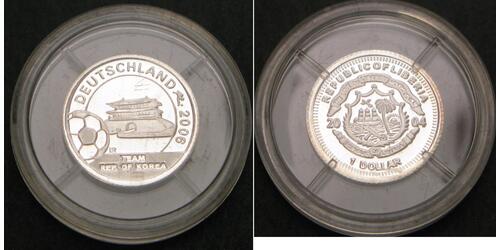 1 Dollar Liberia (1847 - ) Silber 