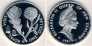 1 Dollar Neuseeland Silber Elizabeth II (1926-2022)