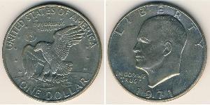 1 Dollar Vereinigten Staaten von Amerika (1776 - ) Silber Dwight  Eisenhower (1890-1969)
