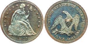 1 Dollar Vereinigten Staaten von Amerika (1776 - ) Silber 