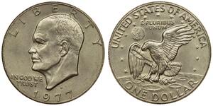 1 Dollar Vereinigten Staaten von Amerika (1776 - ) Silber Dwight  Eisenhower (1890-1969)
