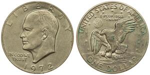 1 Dollar Vereinigten Staaten von Amerika (1776 - ) Silber Dwight  Eisenhower (1890-1969)