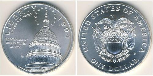 1 Dollar Vereinigten Staaten von Amerika (1776 - ) Silber 