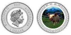 1 Dollar Australia (1939 - ) Silver Elizabeth II (1926-2022)