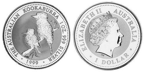 1 Dollar Australia (1939 - ) Silver Elizabeth II (1926-2022)