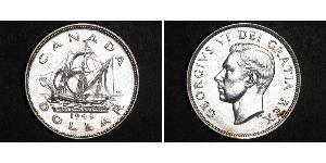 1 Dollar Canada Silver George VI (1895-1952)