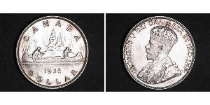1 Dollar Canada Silver George V of the United Kingdom (1865-1936)