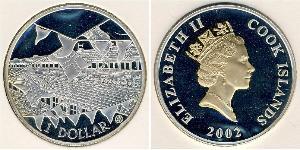1 Dollar Cook Islands (1965 - ) Silver Elizabeth II (1926-2022)
